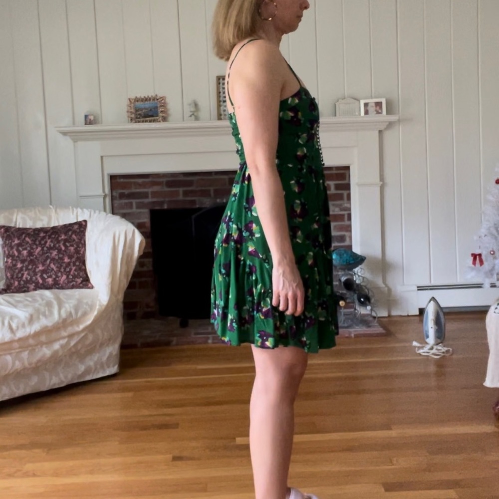 Greylin Bustier Silk Floral Slip Dress - Picture 4 of 12